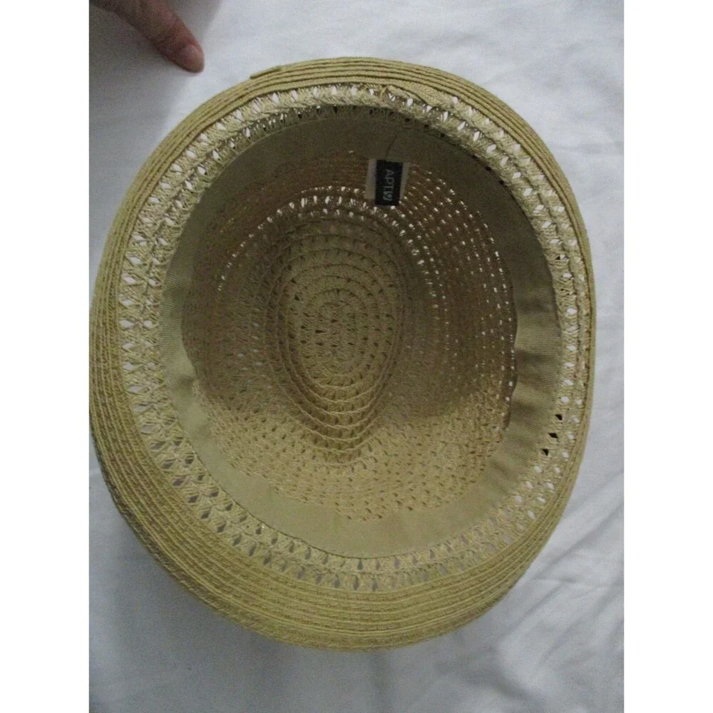 Apt 9 Womens Straw Fedora Hat Summer Beach Lightweight - Picture 5 of 6